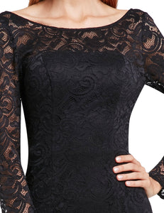 Long Sleeve Evening Party Dress