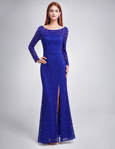 Long Sleeve Evening Party Dress