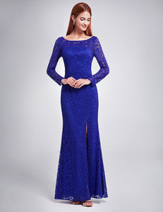 Long Sleeve Evening Party Dress