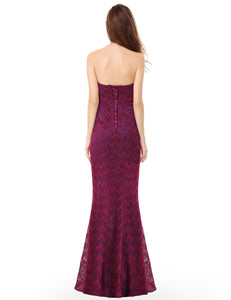 Strless Long Fishtail Evening Party Dress