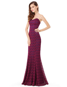 Strless Long Fishtail Evening Party Dress