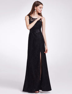 Sleeveless Long Evening Party Dress