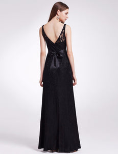 Sleeveless Long Evening Party Dress