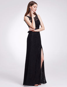 Sleeveless Long Evening Party Dress