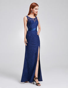 Sleeveless Long Evening Party Dress