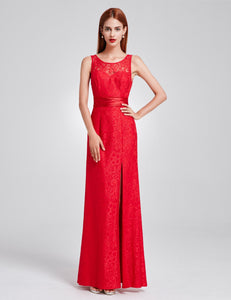 Sleeveless Long Evening Party Dress