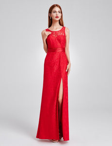 Sleeveless Long Evening Party Dress