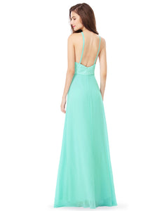 Halter Long Evening Party Dress