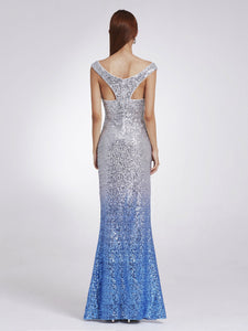 Sequin Long Sparkle Evening Party Dress