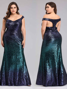 Sequin Long Sparkle Evening Party Dress