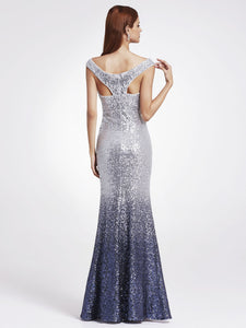 Sequin Long Sparkle Evening Party Dress