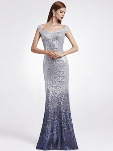 Sequin Long Sparkle Evening Party Dress