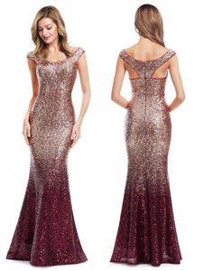 Sequin Long Sparkle Evening Party Dress