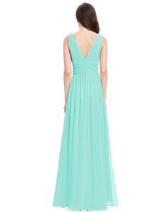 Ever Pretty Sexy Double V-Neck Chiffon  Evening Dress