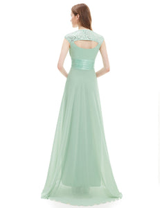 FINAL SALE V-neck Sequins Chiffon Ruffles Empire Line Evening Dress