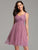 A Line V Neck Short Bridesmaid Dress F