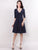 V neck Half Sleeves Short  Cual Winter Dresses EZ