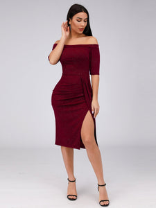 Off the Shoulder Bodycon Party Dresses for  EZ