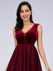 Keen Length Velvet Cocktail Party Dresses for  EZ