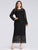 A Line V Neck Long Sleeve Lace Evening Dress EZ