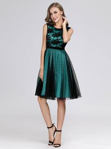 A Line Keen Length Cocktail Dresses for  EZ