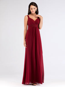 Long Burgundy Sequin Holiday Evening Dresses EZ