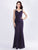 V-Neck Little Mermaid Long Formal Evening Dress EZ