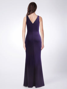 Illion Deep V-Neck Long Mermaid Formal Evening Dress EZ