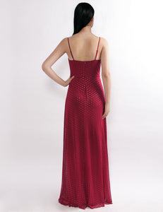 Fhion A Line V Neck Long Formal Evening Dress With Open Back EZ