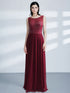 Long Burgundy Lace Evening Party Holiday Dress EZ