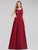 Long Burgundy Lace Illion Evening Formal Dresses EZ