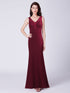 Illion Deep V-Neck Long Mermaid Formal Evening Dress EZ