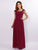 Long Sequin C Sleeve  Evening Dress EZ