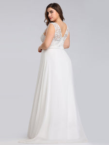 Maxi Long Wedding Dresses with Lace for  EZ