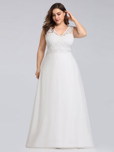 Maxi Long Wedding Dresses with Lace for  EZ