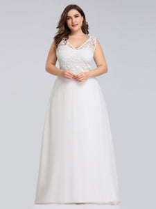 Maxi Long Wedding Dresses with Lace for  EZ