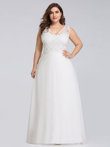 Maxi Long Wedding Dresses with Lace for  EZ