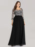 A Line Long Lace Pl Size Evening Dress EZ