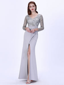 Split Design Maxi Long Evening Dress for  EZ