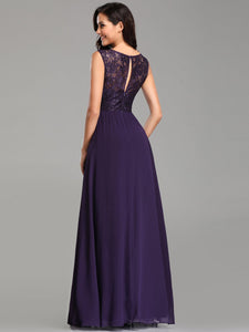 Sleeveless  Evening Dresses with Diamond