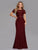 A Line Lace Floor Length Party Dress EZ