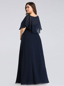 Long Bridesmaid Party Dress with Shawl F