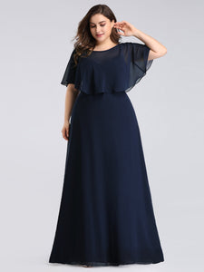 Long Bridesmaid Party Dress with Shawl F