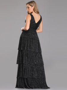 Long Formal Tiered Maxi Dress