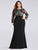 Pl Size Fishtail Dresses with Long Lace Sleeve EZ