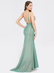 Backless Mermaid Maxi Dress