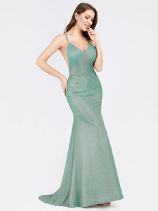 Backless Mermaid Maxi Dress