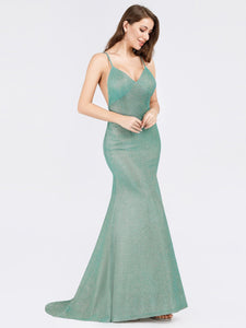 Backless Mermaid Maxi Dress