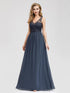 See Though Neckline Lace Print Evening Dresses for  EZ