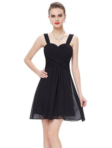 Ruffles Padded Chiffon Bridesmaid Dress HE